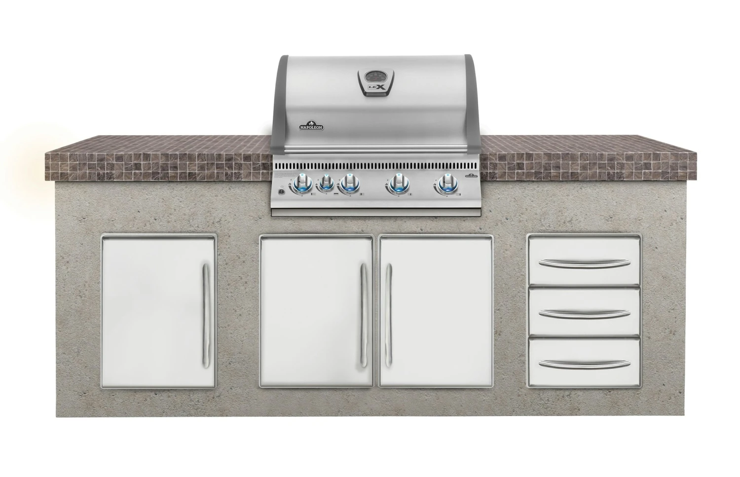 NAPOLEON LEX 485 Einbaugrillaufsatz Edelstahl – Bild 2